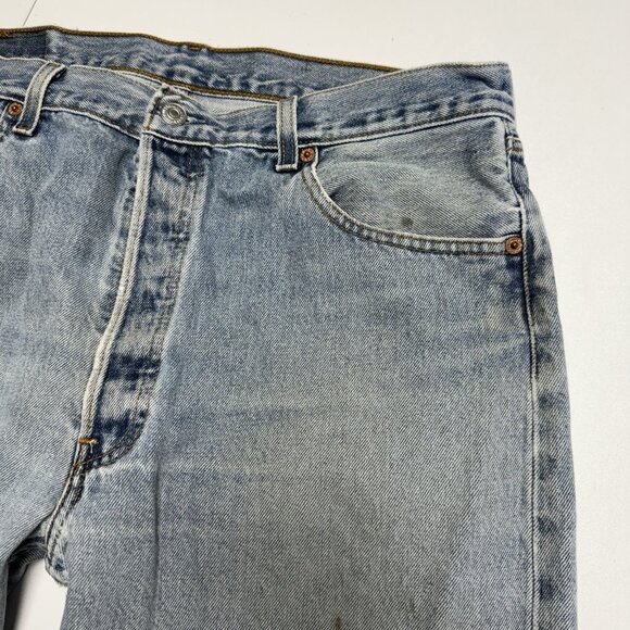 Vintage Levi’s 501 Jeans Mens 36x30 (34x28.5) Button Fly Denim Mexico 501-0193 - Picture 4 of 16